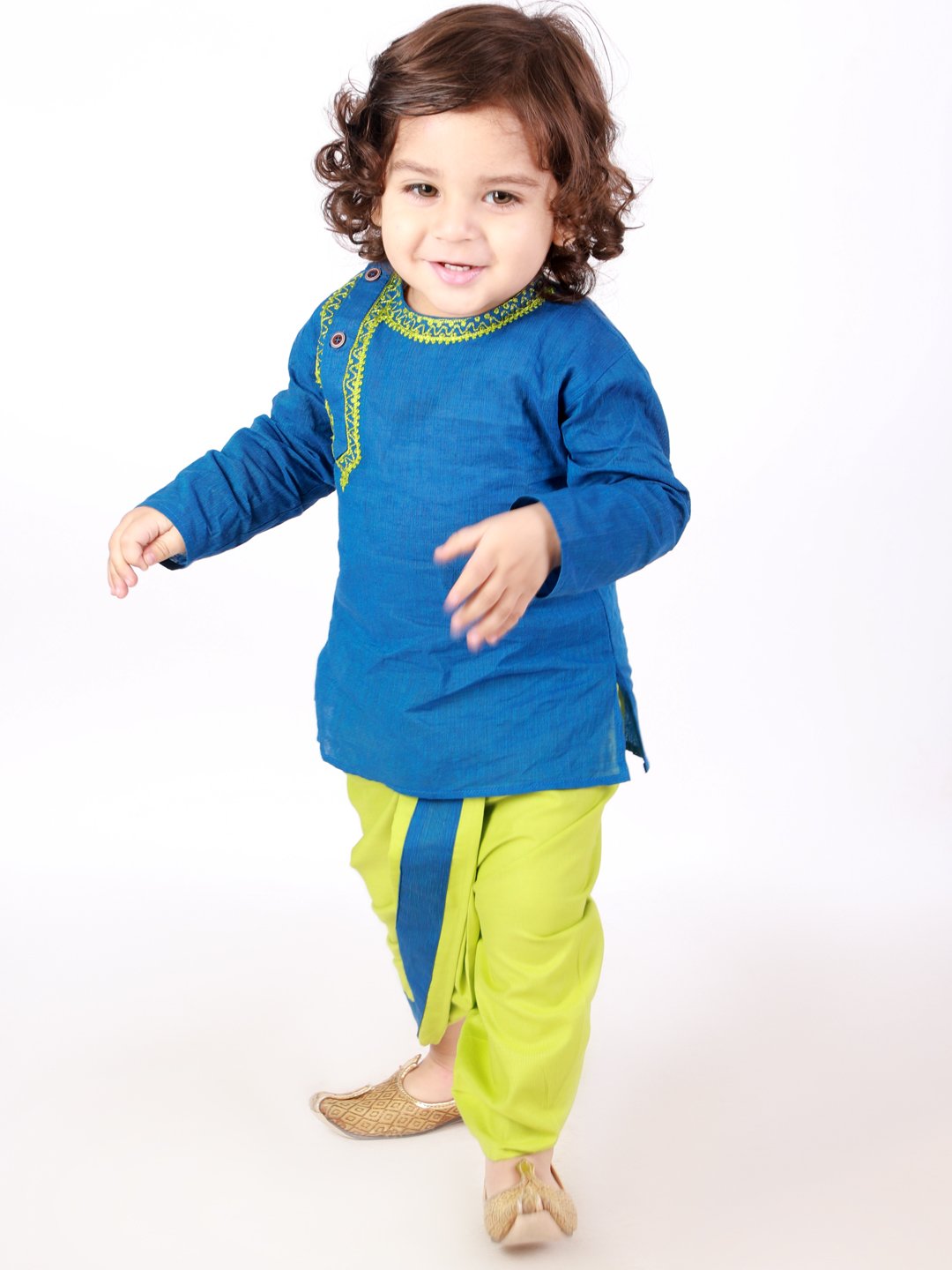 Kids Blue Dhoti Kurta | Traditional Indian Ethnic Wear