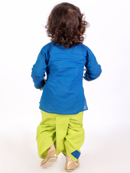 Kids Blue Dhoti Kurta | Traditional Indian Ethnic Wear