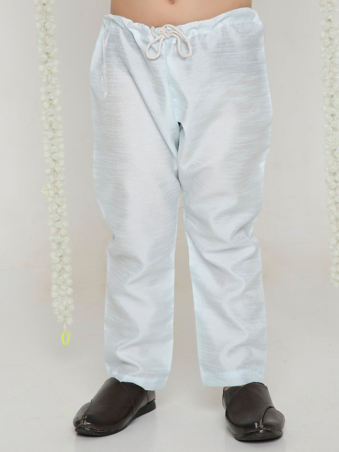 Elegant Kids' White Embroidered Sherwani | Traditional Indian Ethnic Wear for Festive & Wedding Celebrations in Canada & USA