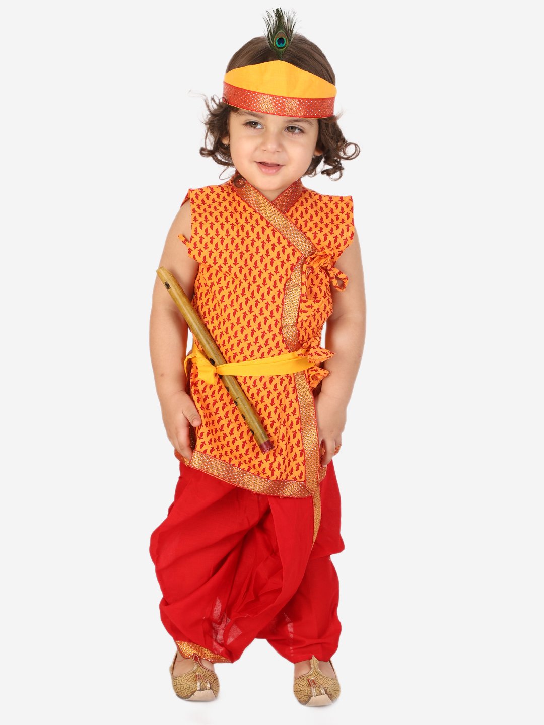 Purple Prunes Boys Krishna Dress for Kids Age 3 4