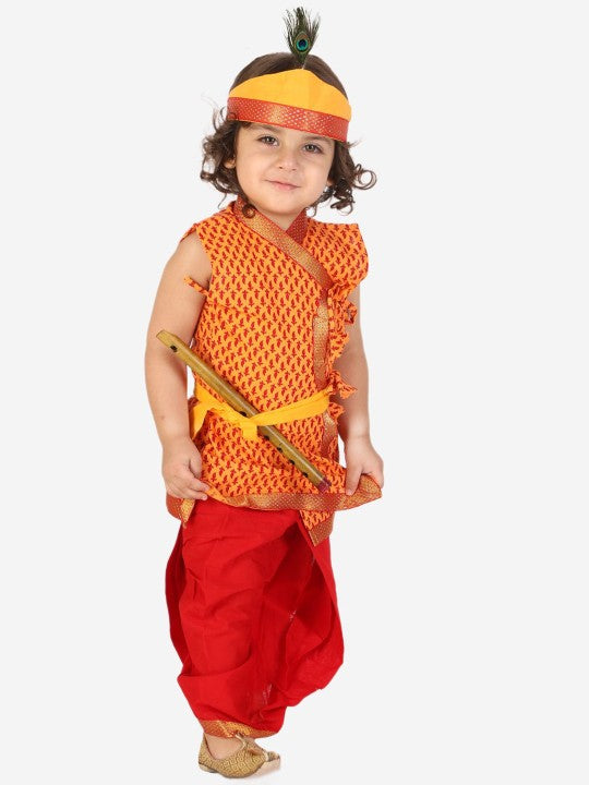Purple Prunes Boys Krishna Dress for Kids
